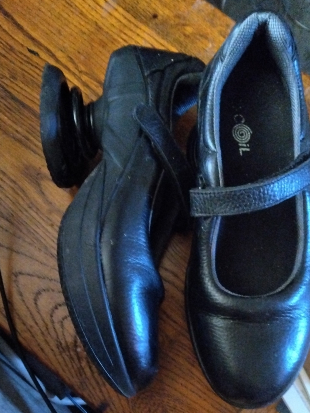 Z-Coil Black Mary Jane Comfort Shoes